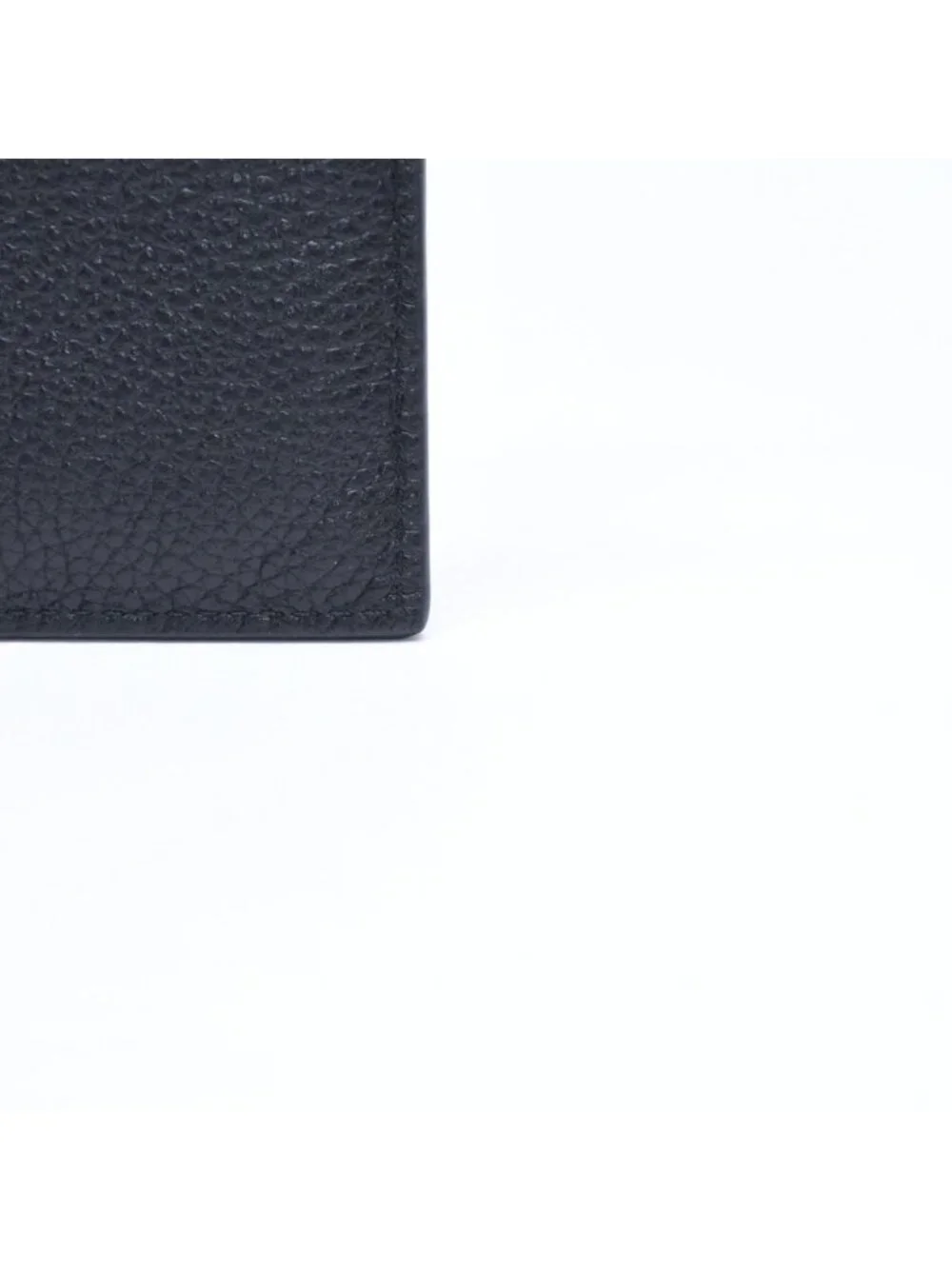 Miu Miu Metal Logo Card Case Black Calfskin Gold